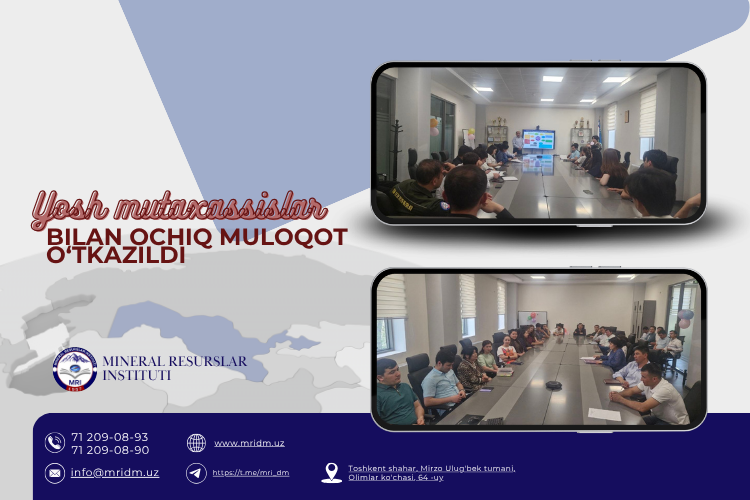Yosh mutaxassislar bilan ochiq muloqot o‘tkazildi